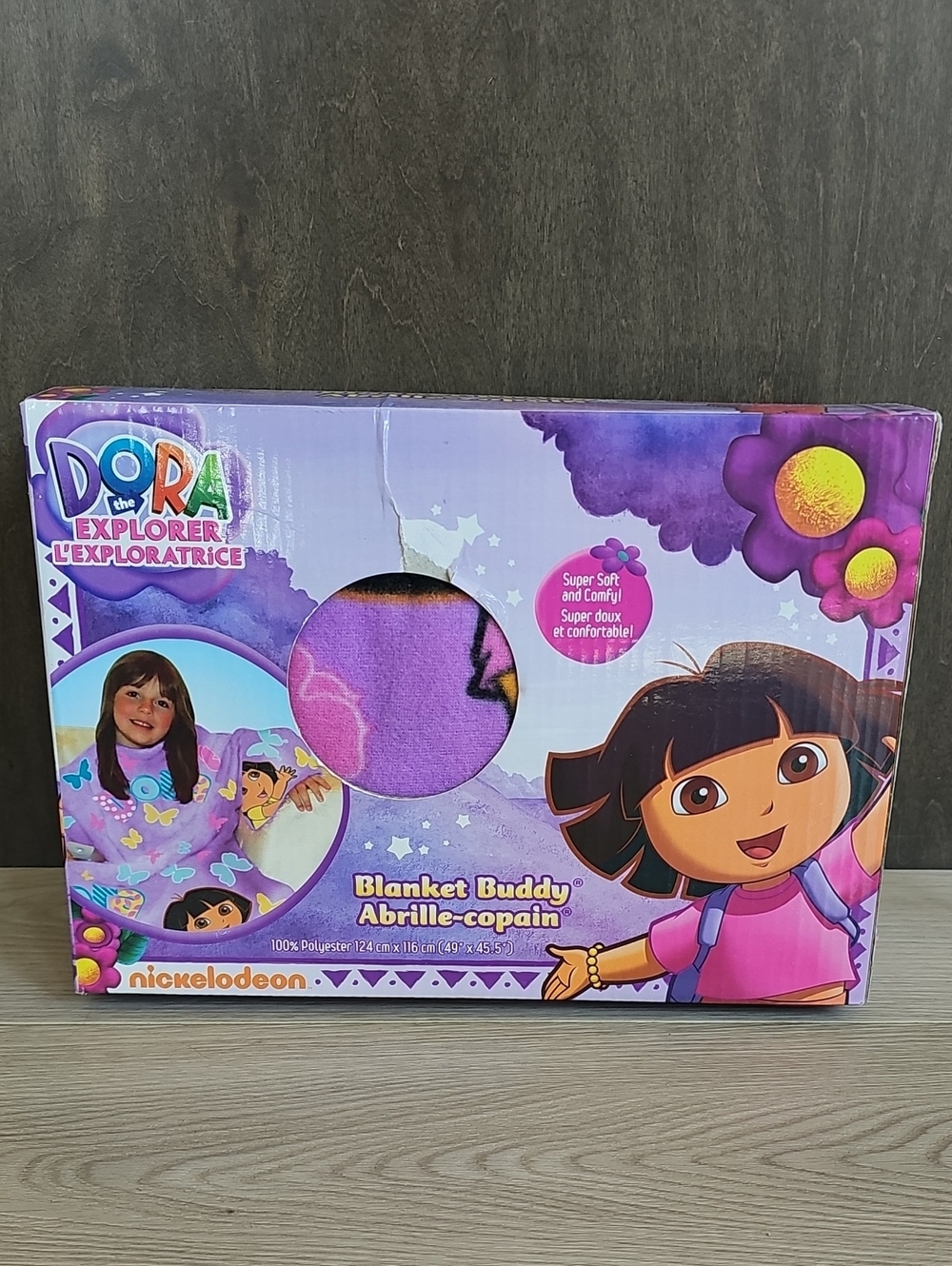 NIB 2011 Nickelodeon Dora The Explorer Blanket Buddy / Wearable Blanket